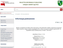 Tablet Screenshot of bip.leczyce.pl